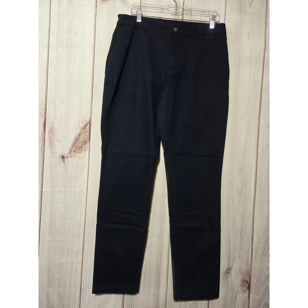 Old Navy Mens Athletic Built-In Flex Chino Pants Navy Blue 32x32 Stretch
